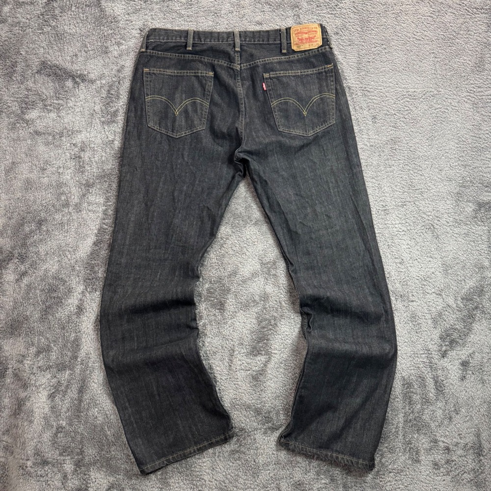 Levis 527 Slim Bootcut Jeans Mens 38x32 Dark Wash Indigo Denim 100% Cotton